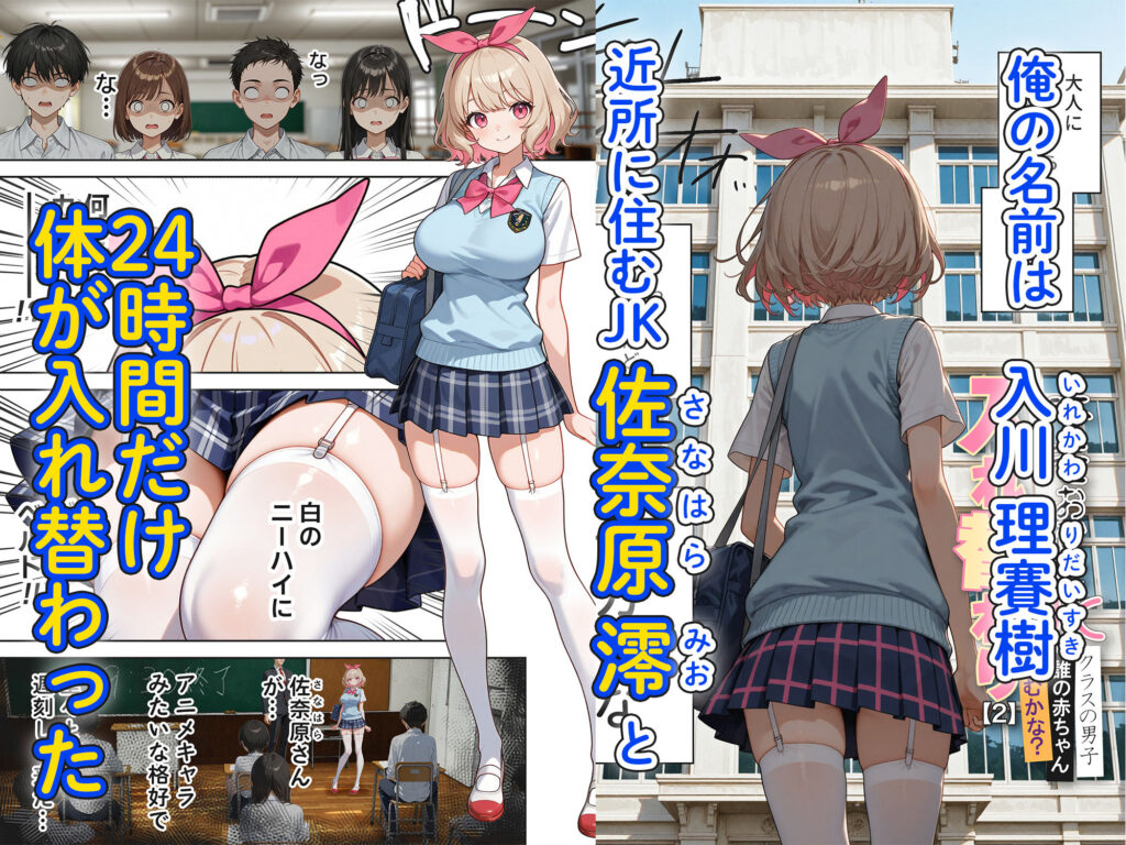 キモおじ⇔JK入れ替わり【2】クラスの男子誰の赤ちゃん孕むかな？ サンプル画像1 【愛・筋肉博】