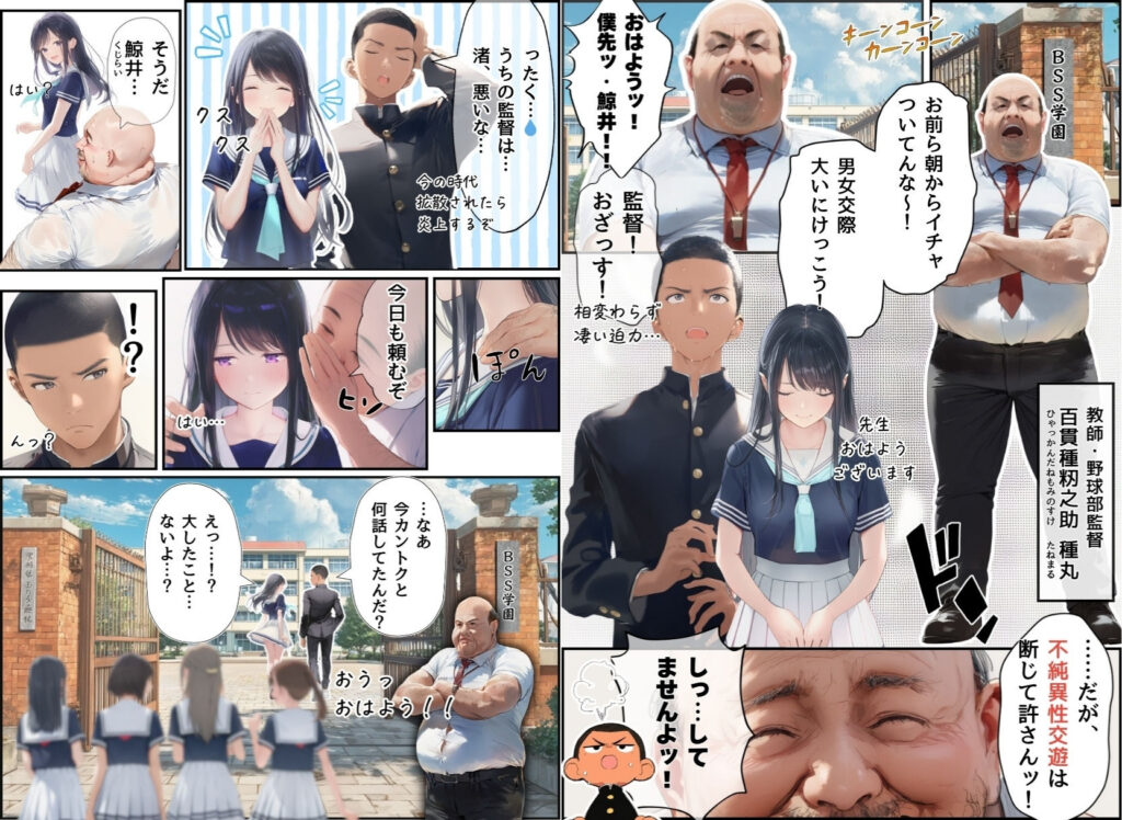 想いを寄せていた幼馴染みが中年メタボ教師(BMI40)と肉体関係だった件 サンプル画像3 【竿役が種付けおじさんじゃないとヌケないんだが・・・】
