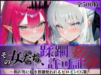 その女たち、蹂躙許可証発行済み -街の男たちに好き放題使われるヒロインCG集- モル●ン＆バー●ァン・シー編 アイキャッチ画像 【同人 NTR】