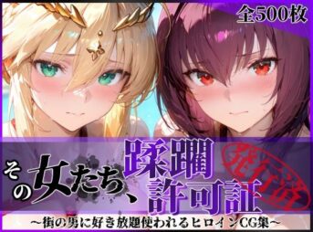 その女たち、蹂躙許可証発行済み -街の男たちに好き放題使われるヒロインCG集- スカ●ハ＆アル●リア編 アイキャッチ画像 【同人 NTR】